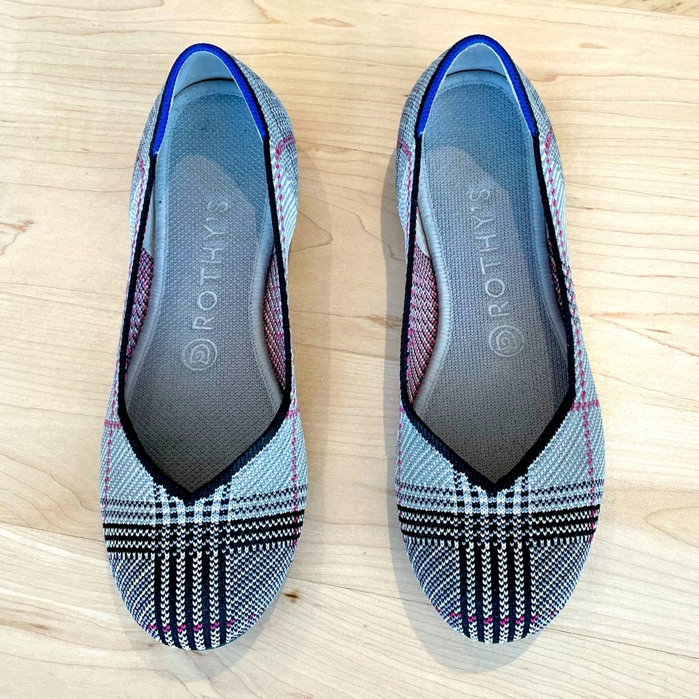 Rothy’s Glen Plaid Flats
